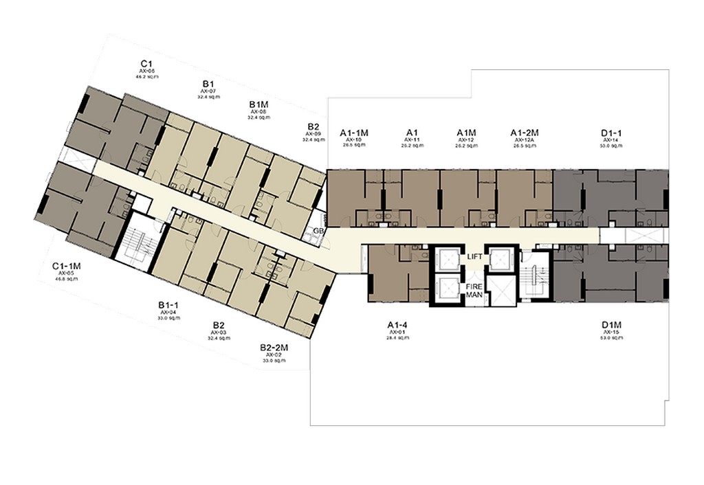 FloorPlan IDEO O2 ชั้น 6 (ตึก A)
