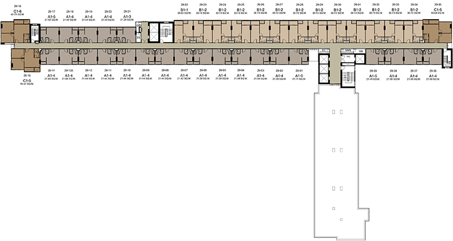 Floor Plan IDEO สาทร-ท่าพระ ชั้น 29