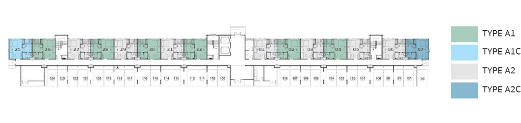 Floor Plan อาคาร B ชั้น 1 Lesto สุขุมวิท 113