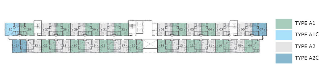 Floor Plan อาคาร B ชั้น 2 Lesto สุขุมวิท 113